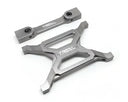 Treal Hobby Axial SCX10 Pro 7075 Billet Aluminum Rear Chassis Brace Set w/Body Post Mount