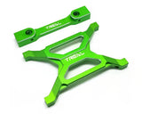 Treal Hobby Axial SCX10 Pro 7075 Billet Aluminum Rear Chassis Brace Set w/Body Post Mount