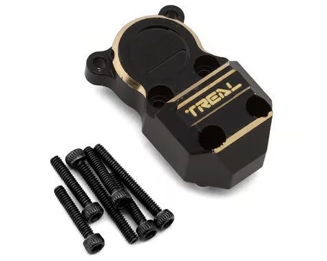 Treal Hobby Axial SCX24 Brass Front Steering Knuckles (Black) (2) (10g)