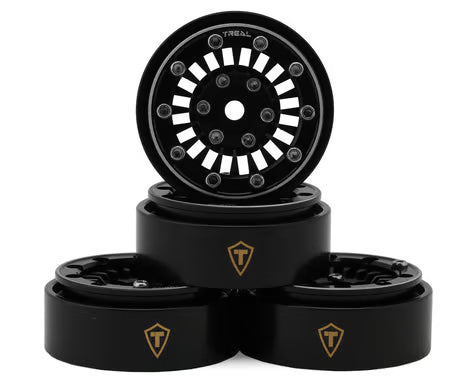 Treal Hobby Type C 1.0" Aluminum Beadlock Crawler Wheels (4) (27.3g)