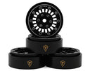 Treal Hobby Type C 1.0" Aluminum Beadlock Crawler Wheels (4) (27.3g)