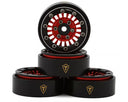 Treal Hobby Type C 1.0" Aluminum Beadlock Crawler Wheels (4) (27.3g)