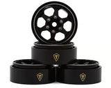 Treal Hobby Type D 1.0" Concave 6-Spok Beadlock Wheels (4) (21.2g)
