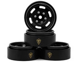 real Hobby Type E 1.0" 6-Slot Beadlock Wheels (4) (21.9g)