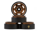 real Hobby Type E 1.0" 6-Slot Beadlock Wheels (4) (21.9g)