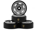 real Hobby Type E 1.0" 6-Slot Beadlock Wheels (4) (21.9g)