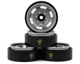 real Hobby Type E 1.0" 6-Slot Beadlock Wheels (4) (21.9g)