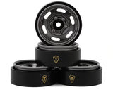 real Hobby Type E 1.0" 6-Slot Beadlock Wheels (4) (21.9g)