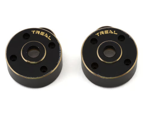 Treal Hobby Axial SCX24 Brass Front Steering Knuckles (Black) (2) (10g)