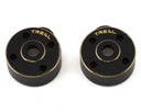 Treal Hobby Axial SCX24 Brass Front Steering Knuckles (Black) (2) (10g)