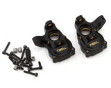 Treal Hobby Axial SCX24 Brass Front Steering Knuckles (Black) (2) (10g)
