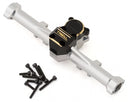 Treal Hobby Axial SCX24 Aluminum Rear Axle w/Brass Differential Cover (Silver/Black)