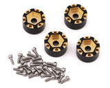 Treal Hobby Axial SCX24 Brass Front Steering Knuckles (Black) (2) (10g)