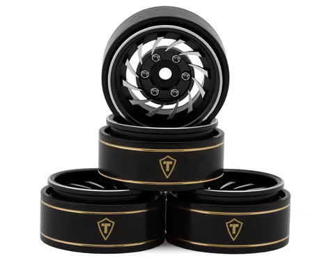 Treal Hobby Type L 1.0" Aluminum Cyclone Beadlock Wheels (4) (27.5g ea)