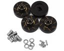 Treal Hobby Axial SCX24 Brass Front Steering Knuckles (Black) (2) (10g)