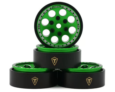 Treal Hobby 1.0" 8-Hole Beadlock Wheels (4) (22g)