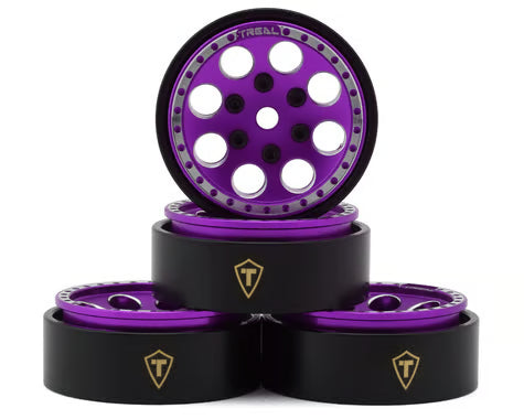 Treal Hobby 1.0" 8-Hole Beadlock Wheels (4) (22g)