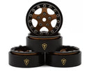 Treal Hobby Classic 5-Star 1.0" Beadlock Wheels (4) (22.4g)