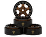 Treal Hobby Classic 5-Star 1.0" Beadlock Wheels (4) (22.4g)