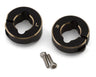 Treal Hobby Axial SCX30 Brass Rear Counterweights (Black) (2) (4.65g ea)