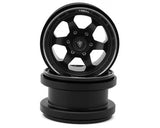 Treal Hobby Type A 2.9" 6-Spoke Slotted Beadlock Aluminum Wheels (2) (256g)