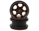 Treal Hobby Type A 2.9" 6-Spoke Slotted Beadlock Aluminum Wheels (2) (256g)