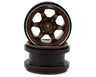 Treal Hobby Type A 2.9" 6-Spoke Slotted Beadlock Aluminum Wheels (2) (256g)