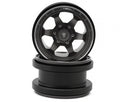 Treal Hobby Type A 2.9" 6-Spoke Slotted Beadlock Aluminum Wheels (2) (256g)