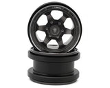 Treal Hobby Type A 2.9" 6-Spoke Slotted Beadlock Aluminum Wheels (2) (256g)
