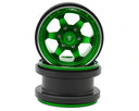 Treal Hobby Type A 2.9" 6-Spoke Slotted Beadlock Aluminum Wheels (2) (256g)