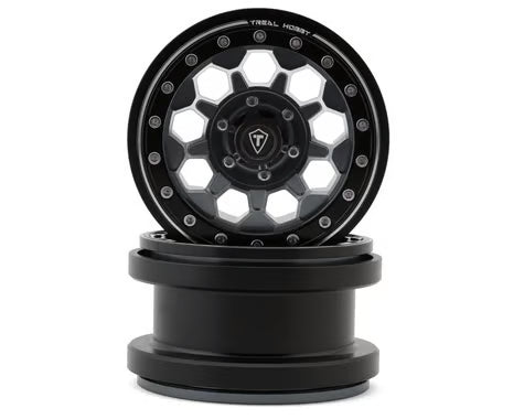 Treal Hobby Type B 2.9" 10-Hole Honeycomb Beadlock Wheels (2) (237g)