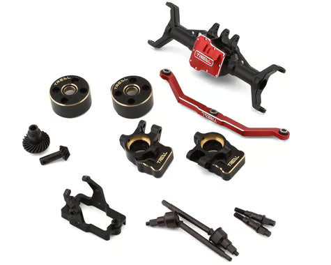 Treal Hobby Aluminum Front Portal Axle Set for Traxxas TRX-4M w/Brass Covers