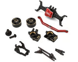 Treal Hobby Aluminum Front Portal Axle Set for Traxxas TRX-4M w/Brass Covers