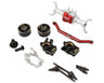 Treal Hobby Aluminum Front Portal Axle Set for Traxxas TRX-4M w/Brass Covers