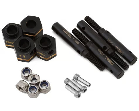 Treal Hobby Brass Hex Adapters for Traxxas TRX-4