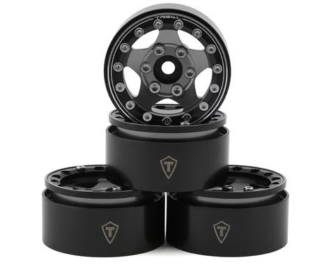 Treal Hobby Type B 1.55" Classic 5-Spoke Beadlock Wheels (4) (102.5g ea)