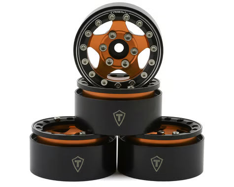 Treal Hobby Type B 1.55" Classic 5-Spoke Beadlock Wheels (4) (102.5g ea)