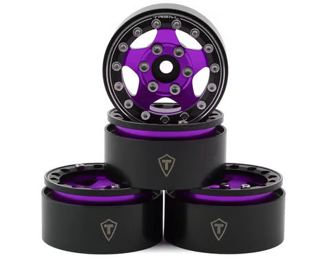 Treal Hobby Type B 1.55" Classic 5-Spoke Beadlock Wheels (4) (102.5g ea)
