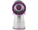 Treal Hobby 2.6" Aluminum Beadlock Monster Truck Wheels (Silver/Purple) (2) (12mm Hex)