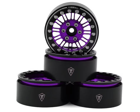 Treal Hobby 1.9" Type K Multi-Spoke Aluminum Crawler Beadlock Wheels (4) (122.7g ea)