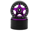 Treal Hobby Type C 2.2" 5-Spoke Aluminum 1/10 Rock Crawler Beadlock Wheels (2) (137g ea)