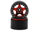 Treal Hobby Type C 2.2" 5-Spoke Aluminum 1/10 Rock Crawler Beadlock Wheels (2) (137g ea)