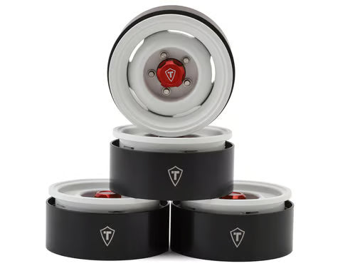 Treal Hobby 1.9" Aluminum Retro-Style Vintage Wagon Crawler Beadlock Wheels (132.5g) (4)