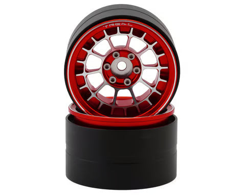 Treal Hobby 2.2" Type-A Aluminum 1/10 Rock Crawler Beadlock Wheels (2) (115g ea)