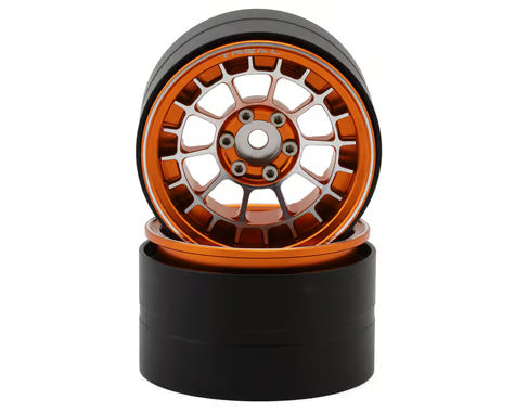 Treal Hobby 2.2" Type-A Aluminum 1/10 Rock Crawler Beadlock Wheels (2) (115g ea)