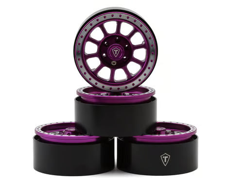 Treal Hobby 1.9" Type C Multi-Spoke Aluminum Crawler Beadlock Wheels (4) (116g ea)