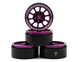 Treal Hobby 1.9" Type C Multi-Spoke Aluminum Crawler Beadlock Wheels (4) (116g ea)