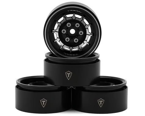 Treal Hobby 1.9" Type-M Aluminum Crawler Beadlock Wheels (4) (122.9g ea)
