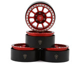Treal Hobby 1.9" Type C Multi-Spoke Aluminum Crawler Beadlock Wheels (4) (116g ea)