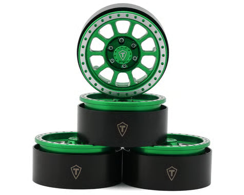 Treal Hobby 1.9" Type C Multi-Spoke Aluminum Crawler Beadlock Wheels (4) (116g ea)